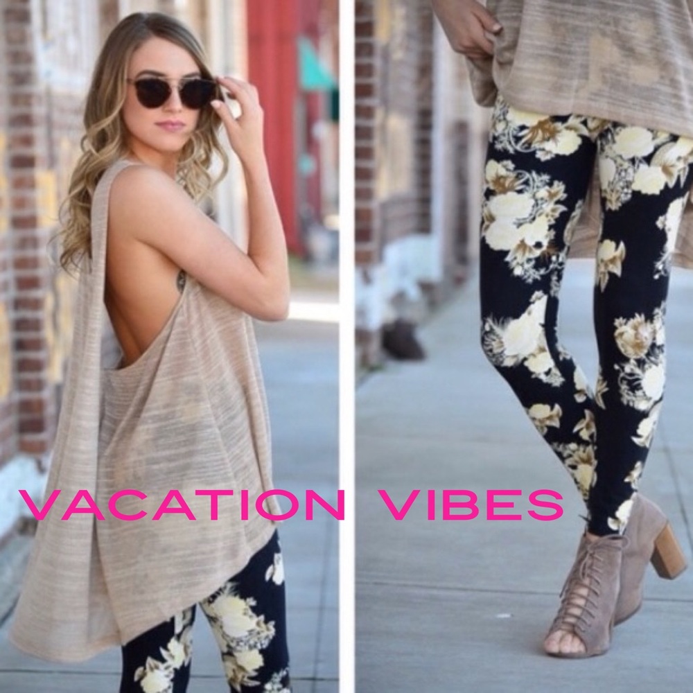 ♥️HP❤️LAST 3‼️BAHAMA PRINT LEGGINGS fits 2-12